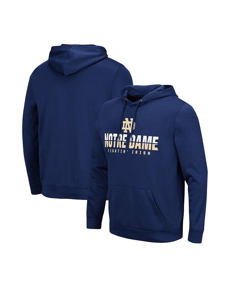 Men's Navy Notre Dame Fighting Irish Lantern Pullover Hoodie $30.55 Sweatshirt