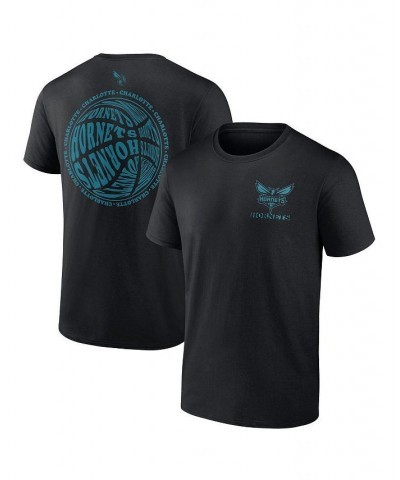 Men's Branded Black Charlotte Hornets Basketball Street Collective T-shirt $21.45 T-Shirts