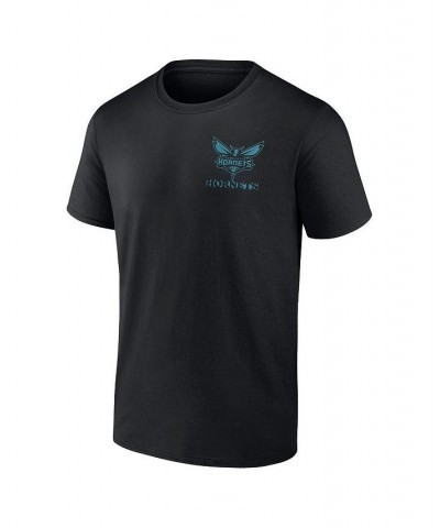 Men's Branded Black Charlotte Hornets Basketball Street Collective T-shirt $21.45 T-Shirts