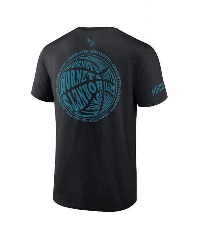 Men's Branded Black Charlotte Hornets Basketball Street Collective T-shirt $21.45 T-Shirts