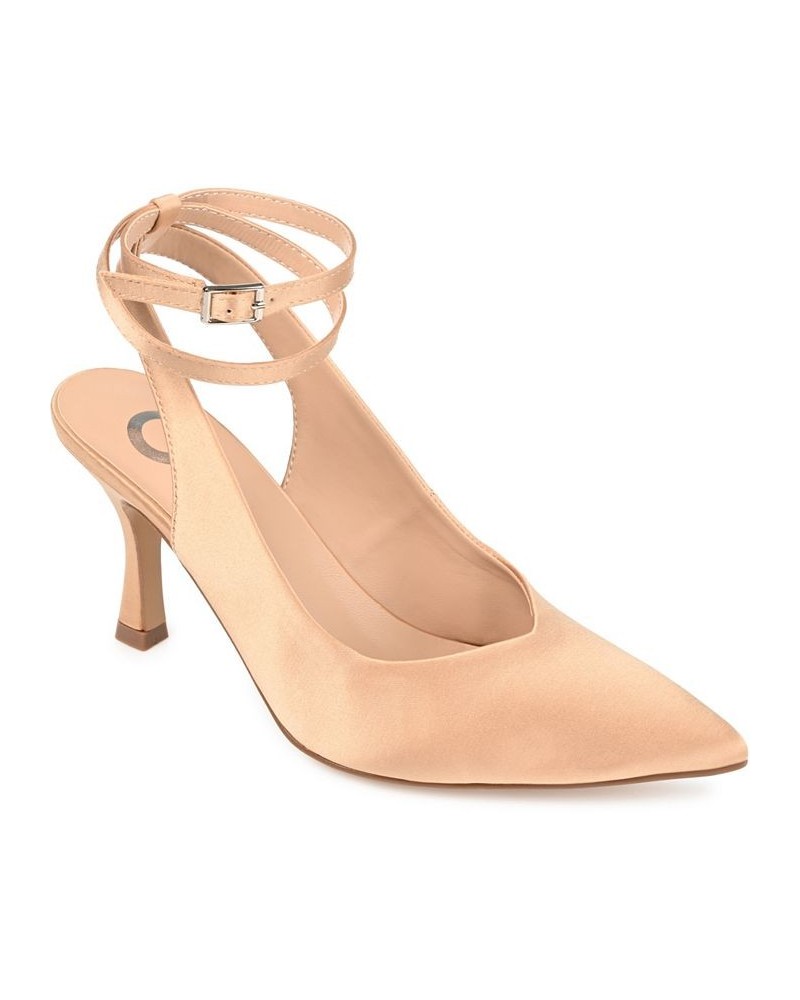 Women's Marcella Satin Heels Gold $39.90 Shoes