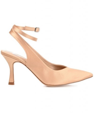 Women's Marcella Satin Heels Gold $39.90 Shoes