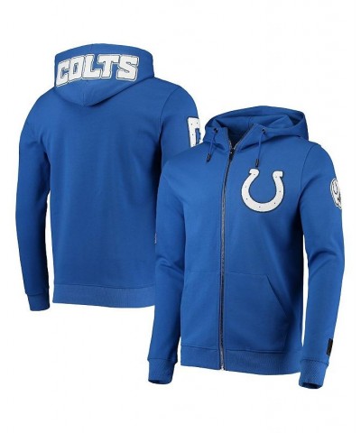 Men's Royal Indianapolis Colts 4-Hit Full-Zip Hoodie $55.90 Sweatshirt