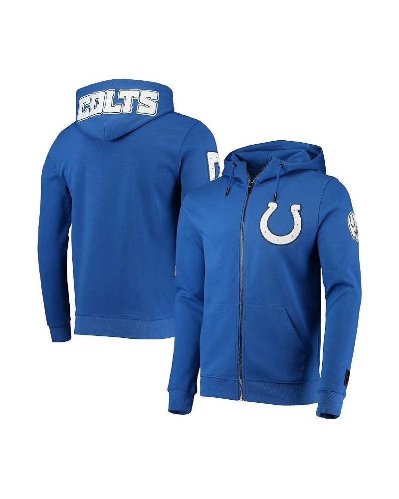 Men's Royal Indianapolis Colts 4-Hit Full-Zip Hoodie $55.90 Sweatshirt