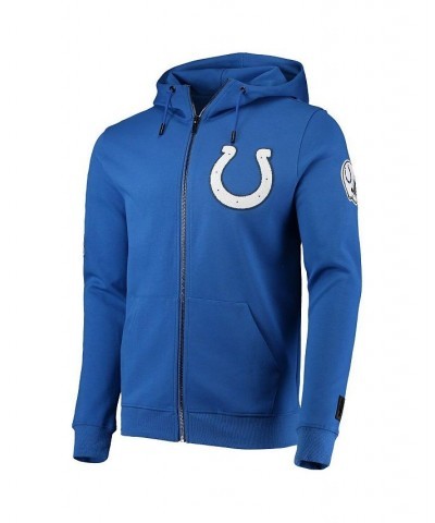 Men's Royal Indianapolis Colts 4-Hit Full-Zip Hoodie $55.90 Sweatshirt