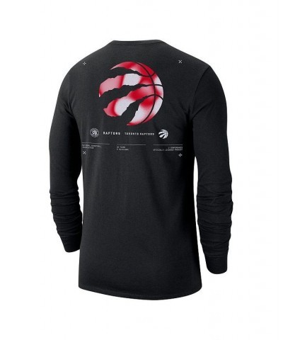 Men's Black Toronto Raptors Essential Air Traffic Control Long Sleeve T-shirt $19.27 T-Shirts