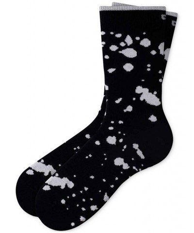 Men's 3-Pk. Splattery Crew Socks Black $10.00 Socks