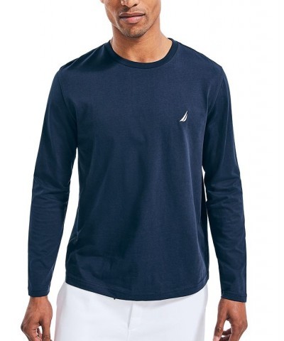 Men's J-Class Logo Classic-Fit Crew Long-Sleeve T-Shirt Navy $16.10 T-Shirts