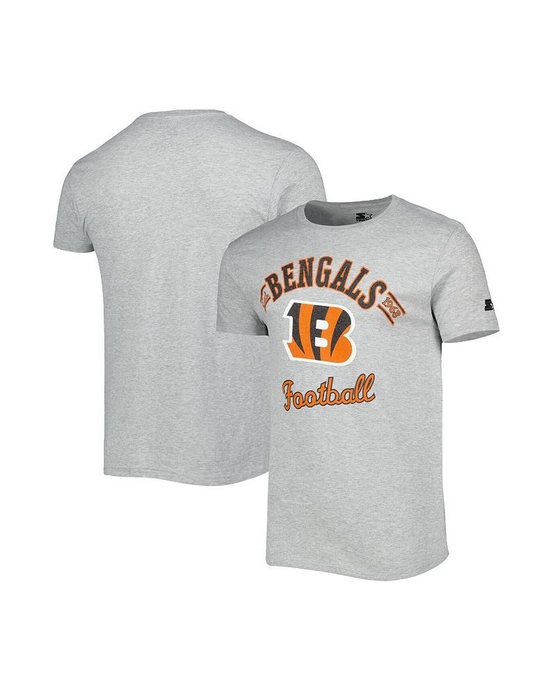 Men's Heathered Gray Cincinnati Bengals Prime Time T-shirt $14.76 T-Shirts