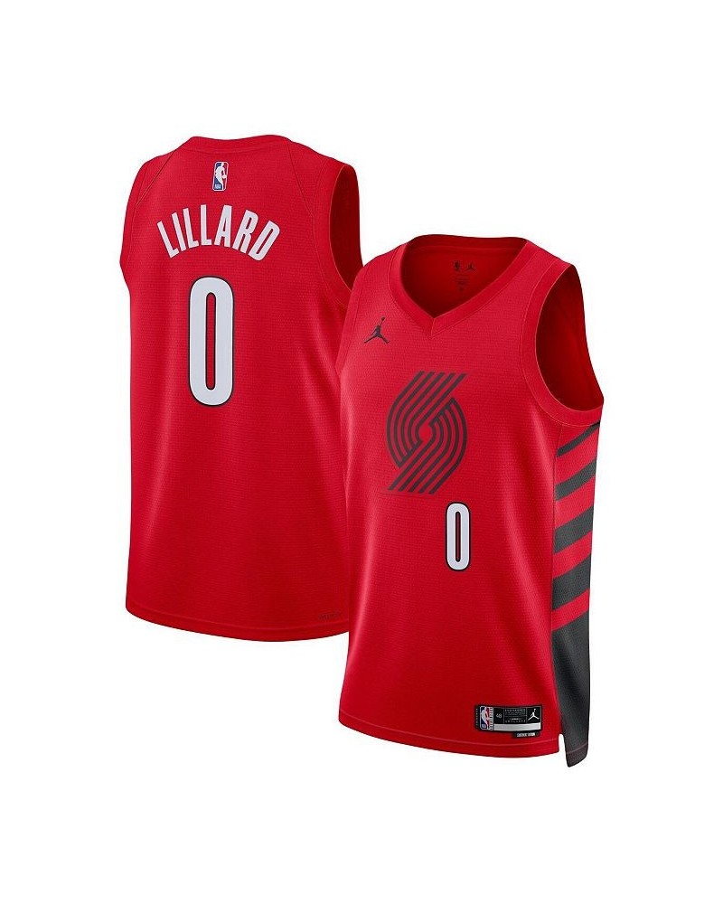 Men's Brand Damian Lillard Red Portland Trail Blazers 2022/23 Statement Edition Swingman Jersey $46.00 Jersey