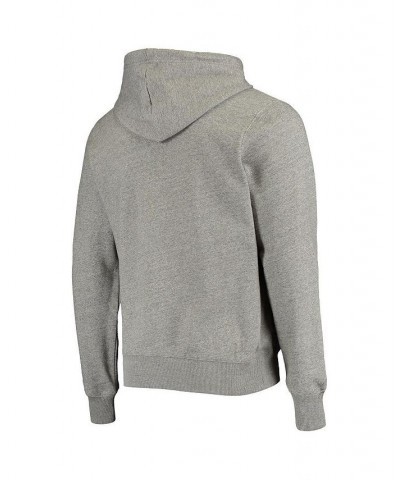 Men's Heathered Gray LA Clippers French Terry Chenille Fleece Pullover Hoodie $45.09 Sweatshirt