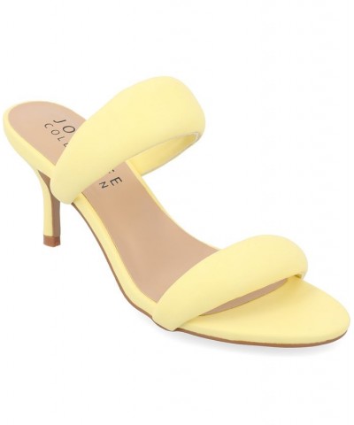 Women's Mellody Puff Heels Yellow $50.34 Shoes