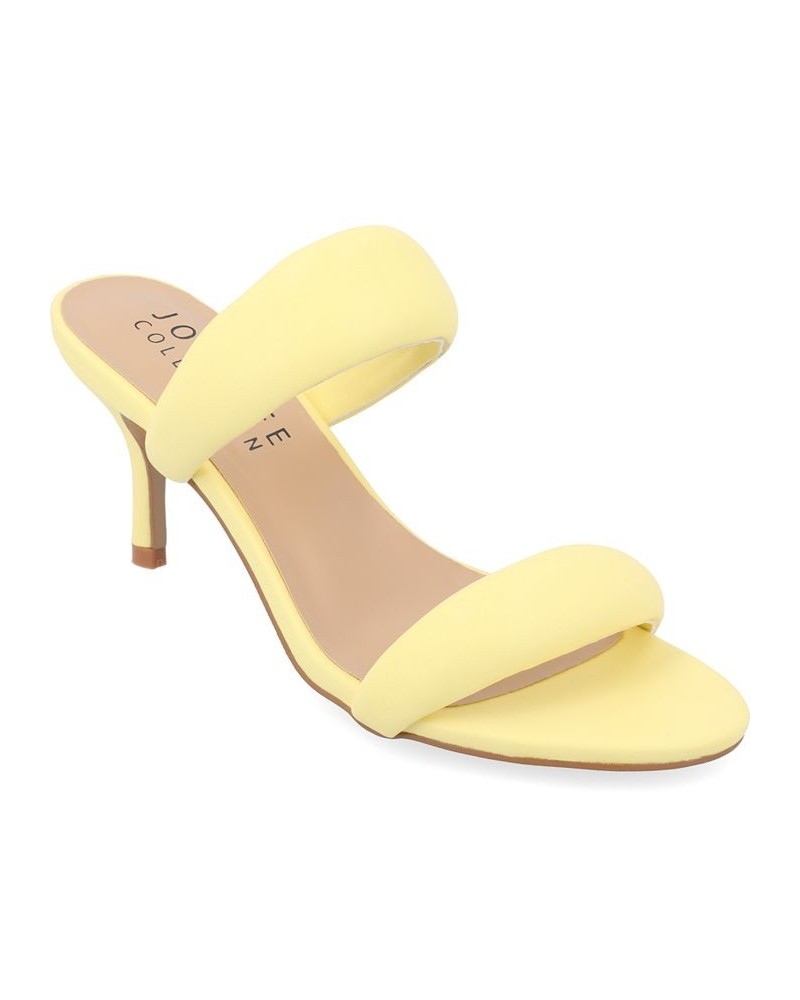 Women's Mellody Puff Heels Yellow $50.34 Shoes