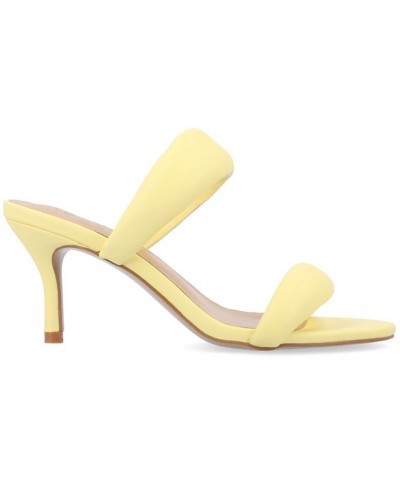 Women's Mellody Puff Heels Yellow $50.34 Shoes