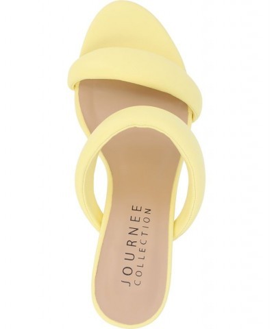 Women's Mellody Puff Heels Yellow $50.34 Shoes