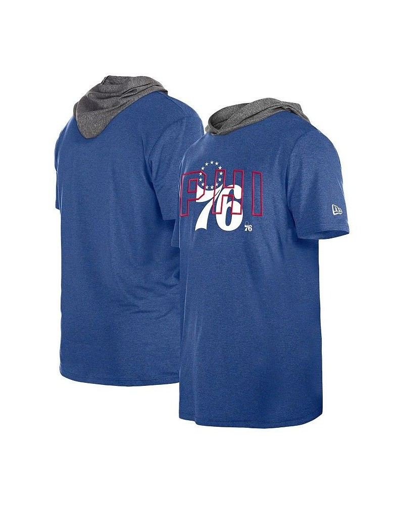 Men's Royal Philadelphia 76ers Active Hoodie T-shirt $24.00 T-Shirts