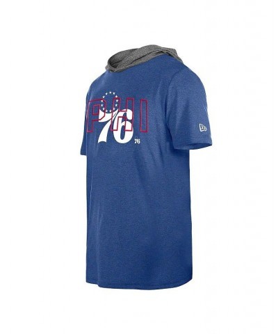 Men's Royal Philadelphia 76ers Active Hoodie T-shirt $24.00 T-Shirts