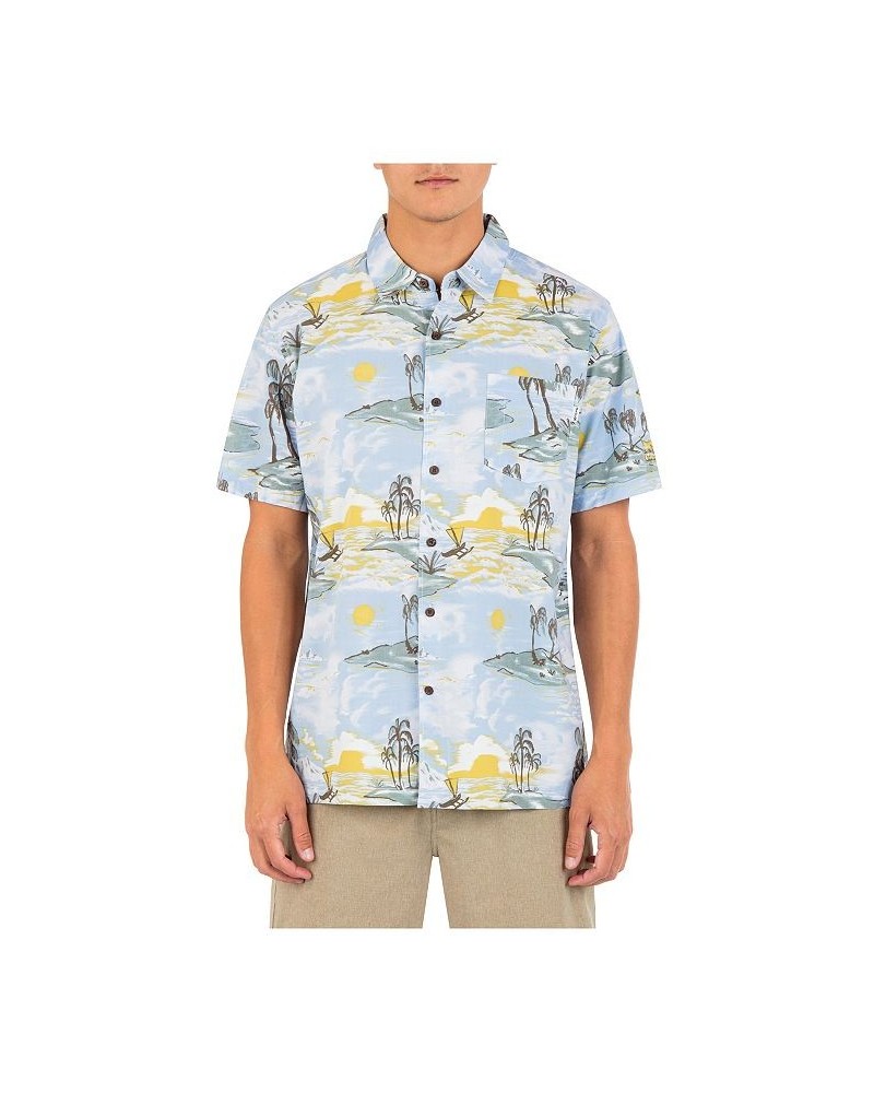 Men's Rincon Print Short Sleeve Button-Up Shirt PD04 $29.25 Shirts