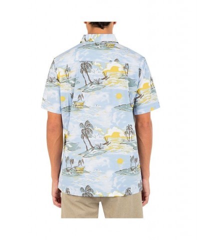 Men's Rincon Print Short Sleeve Button-Up Shirt PD04 $29.25 Shirts