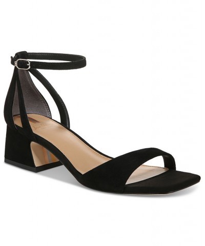 Wilson Ankle-Strap Block-Heel Sandals Black $47.00 Shoes