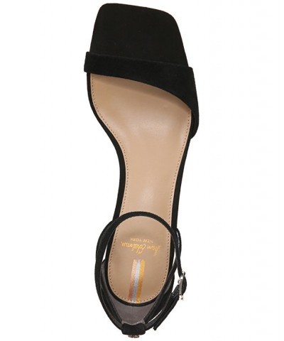 Wilson Ankle-Strap Block-Heel Sandals Black $47.00 Shoes