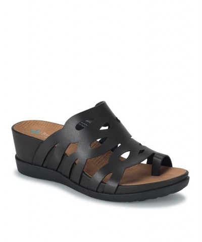 Women's Demetra Slip-on Sandal Black $39.10 Shoes