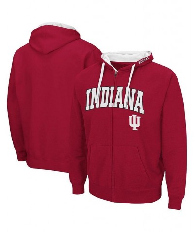 Men's Cardinal Indiana Hoosiers Big and Tall Full-Zip Hoodie $33.60 Sweatshirt