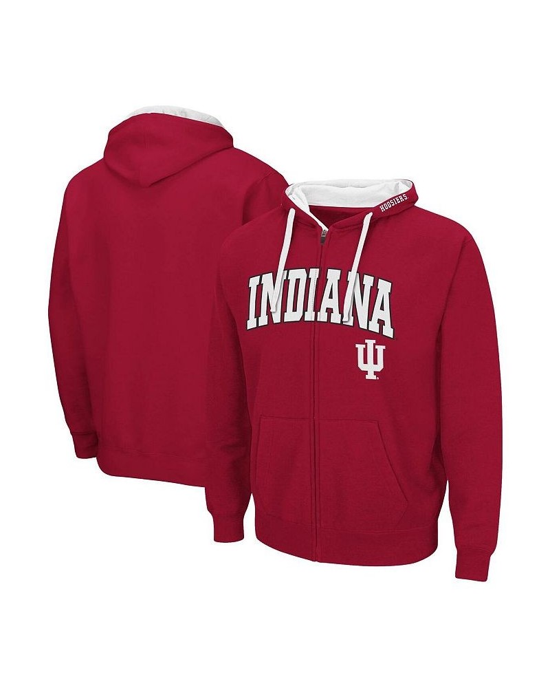 Men's Cardinal Indiana Hoosiers Big and Tall Full-Zip Hoodie $33.60 Sweatshirt