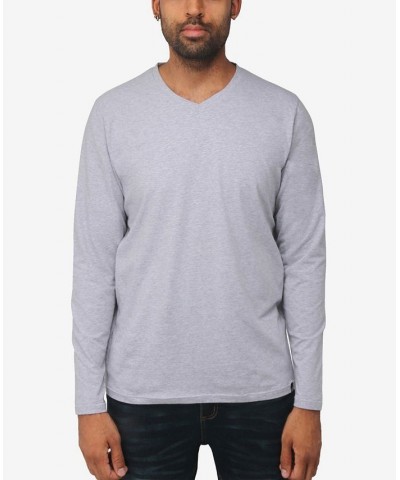 Men's Soft Stretch V-Neck Long Sleeve T-shirt PD16 $21.56 T-Shirts