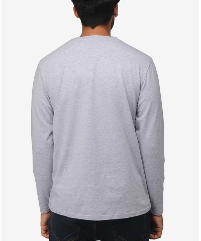 Men's Soft Stretch V-Neck Long Sleeve T-shirt PD16 $21.56 T-Shirts