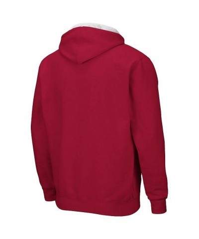 Men's Cardinal Indiana Hoosiers Big and Tall Full-Zip Hoodie $33.60 Sweatshirt