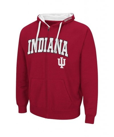 Men's Cardinal Indiana Hoosiers Big and Tall Full-Zip Hoodie $33.60 Sweatshirt