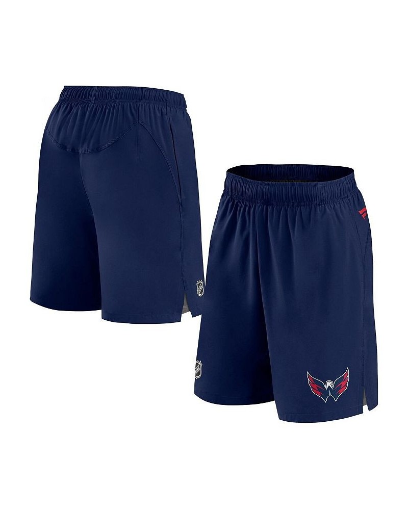 Men's Branded Navy Washington Capitals Authentic Pro Rink Shorts $30.55 Shorts