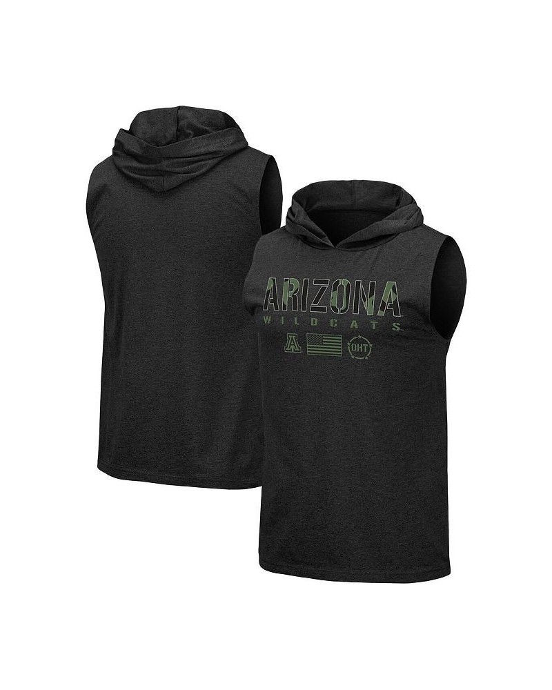 Men's Black Arizona Wildcats OHT Military-Inspired Appreciation Camo Logo Hoodie Sleeveless T-shirt $25.64 T-Shirts