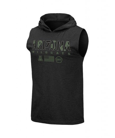 Men's Black Arizona Wildcats OHT Military-Inspired Appreciation Camo Logo Hoodie Sleeveless T-shirt $25.64 T-Shirts