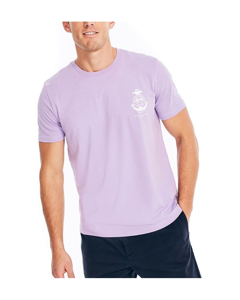 Men's Sustainably Crafted Ocean Exploration Graphic T-Shirt Purple $20.47 T-Shirts