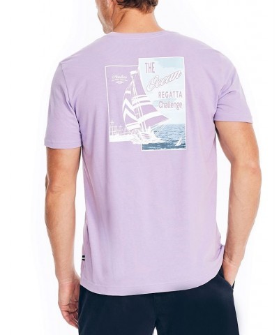 Men's Sustainably Crafted Ocean Exploration Graphic T-Shirt Purple $20.47 T-Shirts