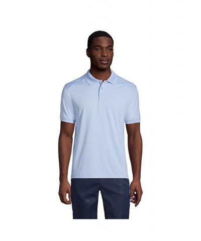 School Uniform Men's Short Sleeve Rapid Dry Polo Shirt Blue $31.29 Polo Shirts