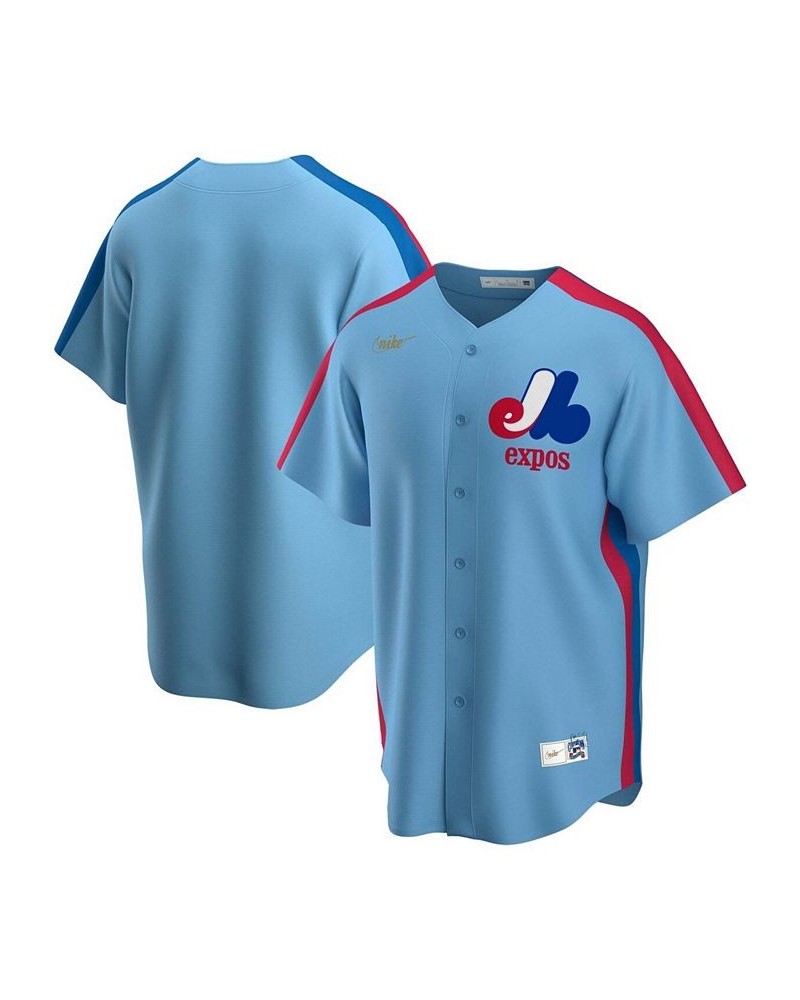 Men's Light Blue Montreal Expos Road Cooperstown Collection Team Jersey $62.50 Jersey