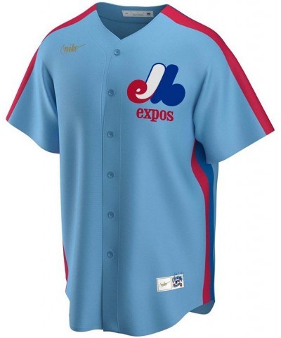 Men's Light Blue Montreal Expos Road Cooperstown Collection Team Jersey $62.50 Jersey