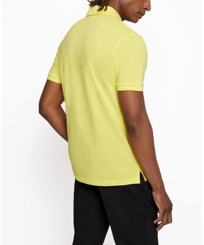 BOSS Men's Cotton Polo Shirt Yellow $32.00 Polo Shirts