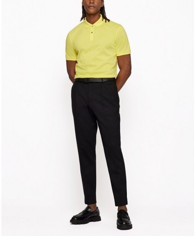 BOSS Men's Cotton Polo Shirt Yellow $32.00 Polo Shirts