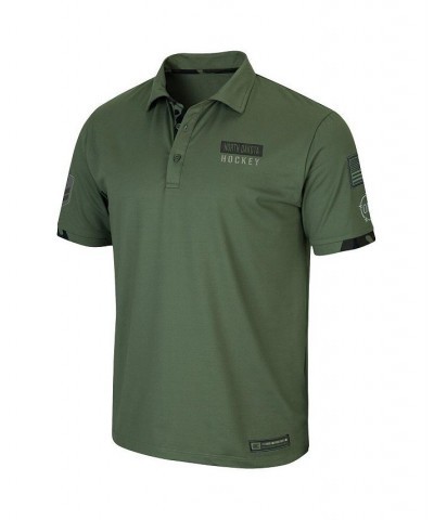 Men's Olive North Dakota OHT Military-Inspired Appreciation Echo Polo Shirt $32.39 Polo Shirts