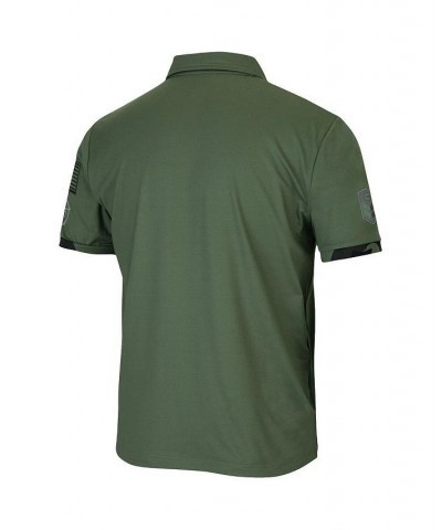 Men's Olive North Dakota OHT Military-Inspired Appreciation Echo Polo Shirt $32.39 Polo Shirts