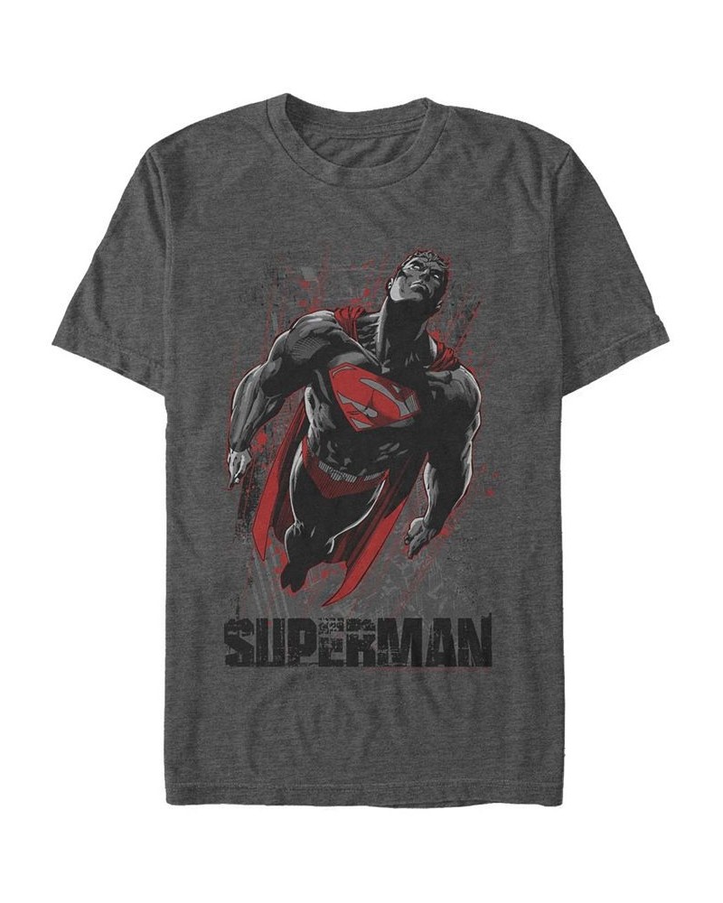 Men's Superman Guardian of Earth Short Sleeve T-shirt Gray $17.50 T-Shirts