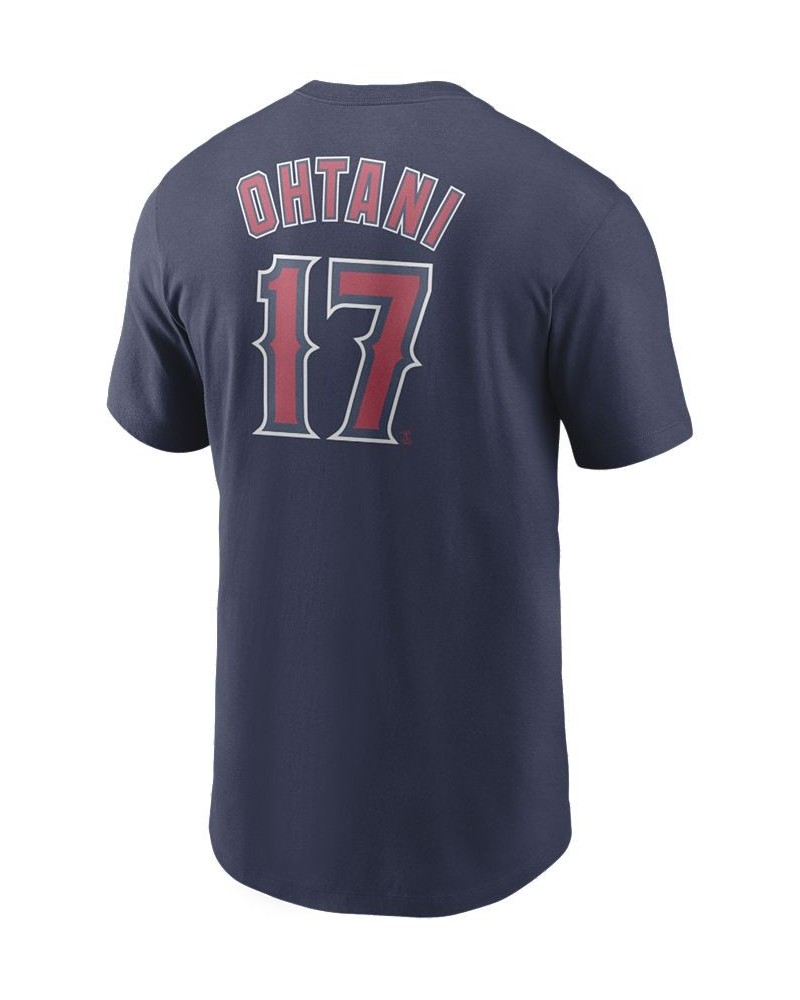 Men's Shohei Ohtani Los Angeles Angels Name and Number Player T-Shirt $23.00 T-Shirts