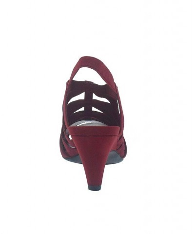 Women's Edalyn Stretch Sandal with Memory Foam Red $33.60 Shoes