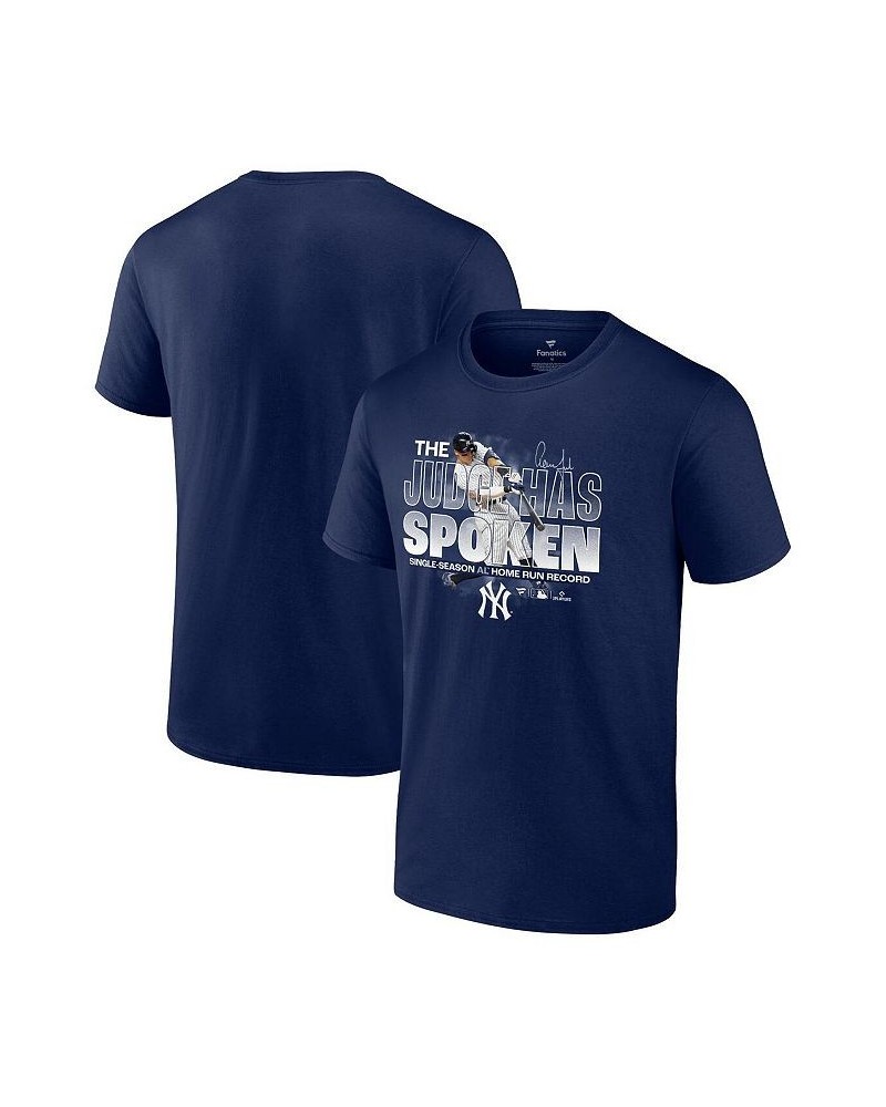 Men's Branded Aaron Judge Navy New York Yankees American League Home Run Record Big and Tall T-Shirt $25.30 T-Shirts