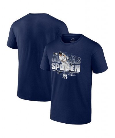 Men's Branded Aaron Judge Navy New York Yankees American League Home Run Record Big and Tall T-Shirt $25.30 T-Shirts