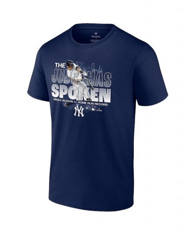 Men's Branded Aaron Judge Navy New York Yankees American League Home Run Record Big and Tall T-Shirt $25.30 T-Shirts